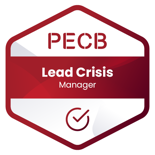 Badge PECB Lead Crisis Manager ISO 22361